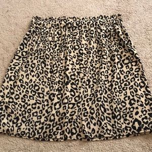 Cheetah print skirt